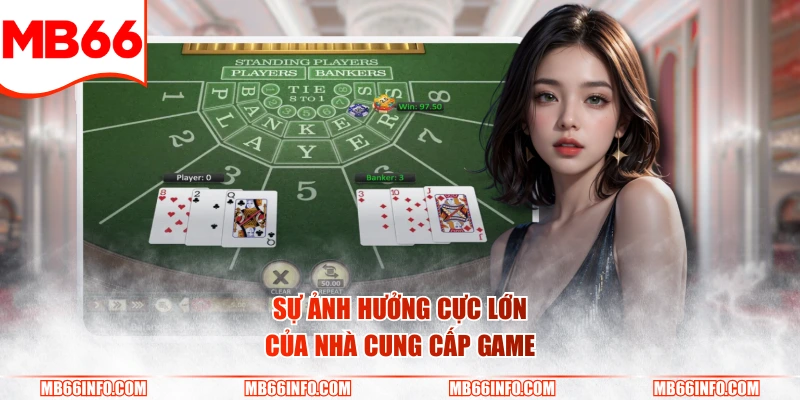 Sự ảnh hưởng cực lớn của nhà cung cấp game