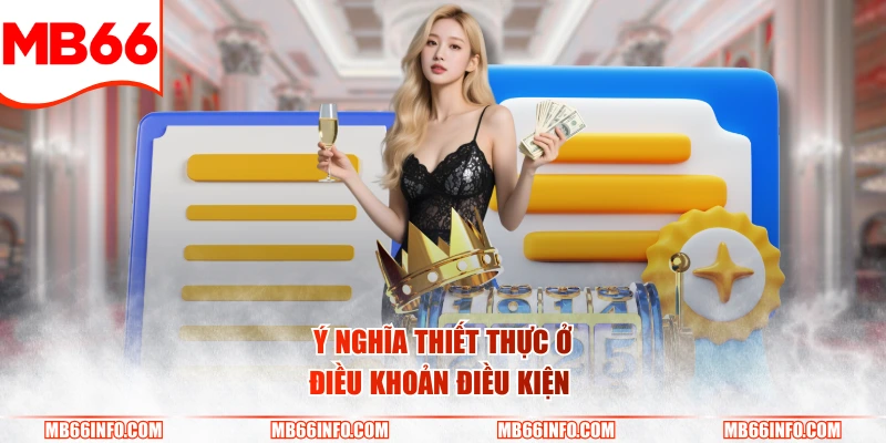 Ý nghĩa thiết thực ở điều khoản điều kiện 
